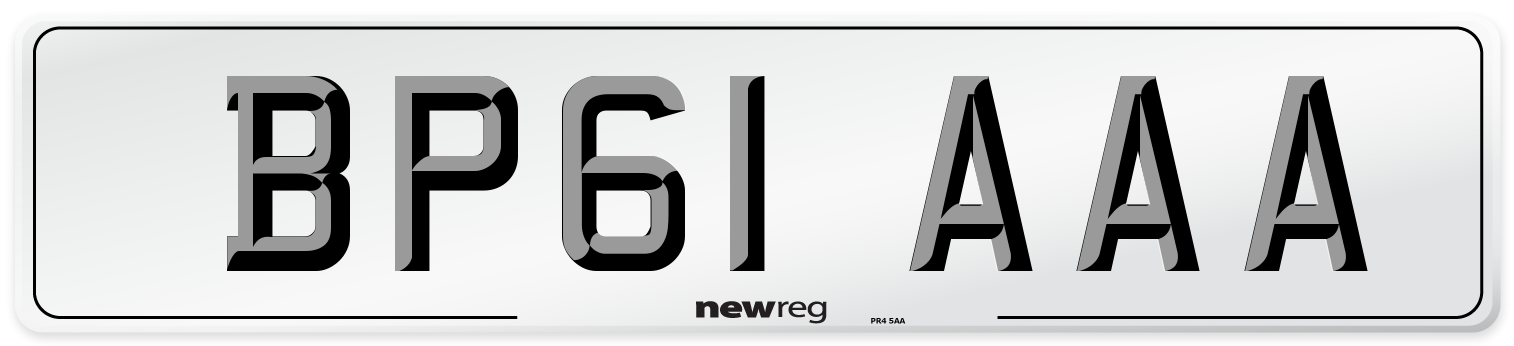 BP61 AAA Number Plate from New Reg